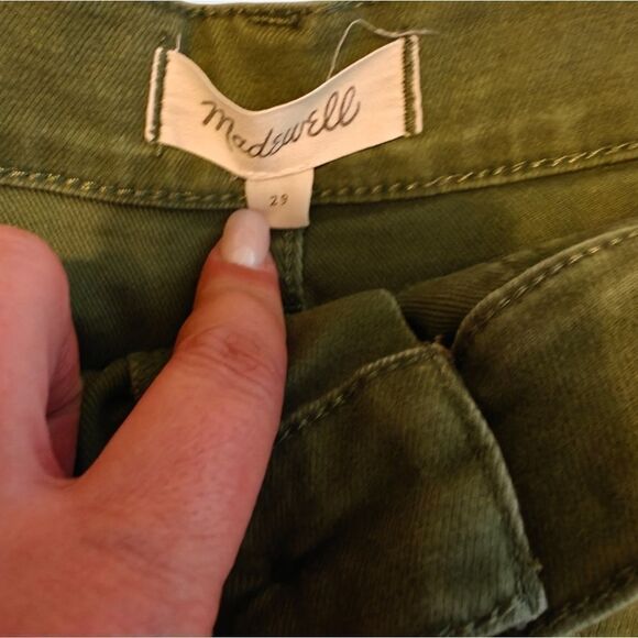 Madewell Deep Green cotton elastane shorts size 29 - Picture 3 of 7